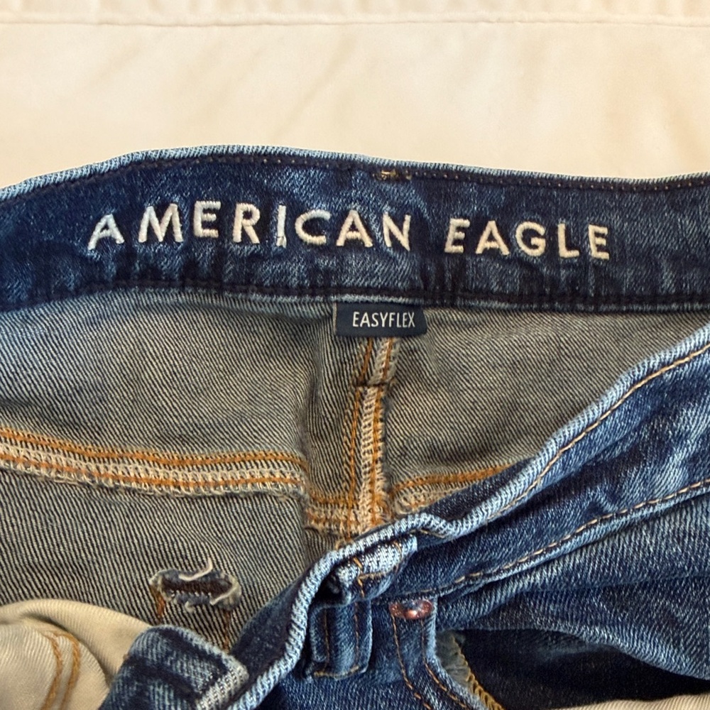 American Eagle Outfitters Men's Dark Blue Straight Jeans - Picture 3 of 4